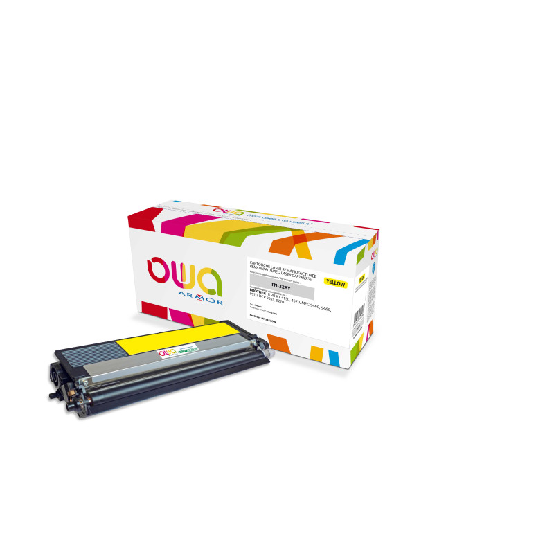 OWA Armor toner kompatibilný s Brother TN-328Y, 6000st, žltá/yellow