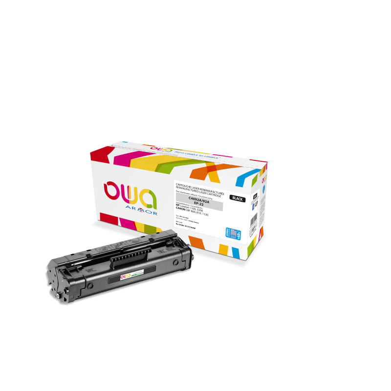 OWA Armor toner kompatibilný HP LJ 1100, C4092A, 4100st, JUMBO, čierna/black