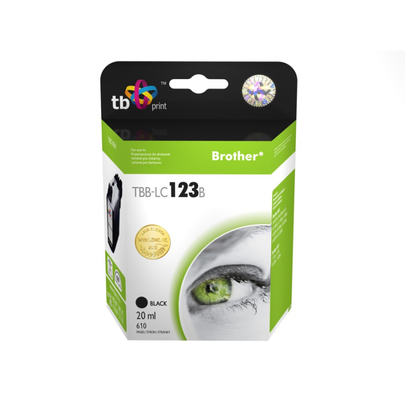 Ink.kazeta kompatibilná s Brother LC123BK 100% new