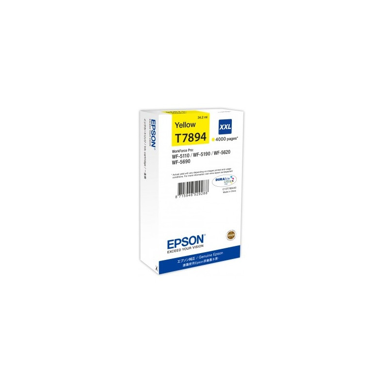 WF-5xxx Series Ink Cartridge XXL Yellow T7894