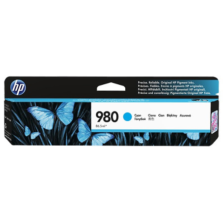 HP 980 azúrová atramentová kazeta, D8J07A