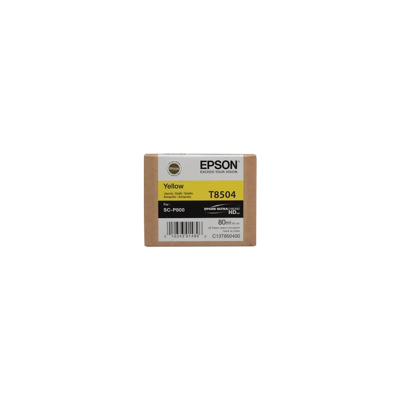 Epson Singlepack Photo Yellow T850400 UltraChrome HD ink 80ml