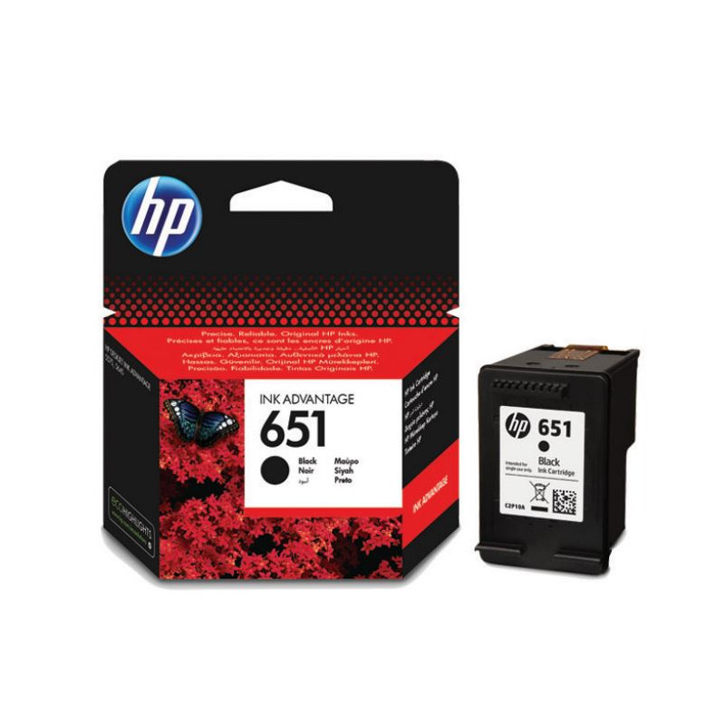 HP 651 čierna ink kazeta, C2P10AE