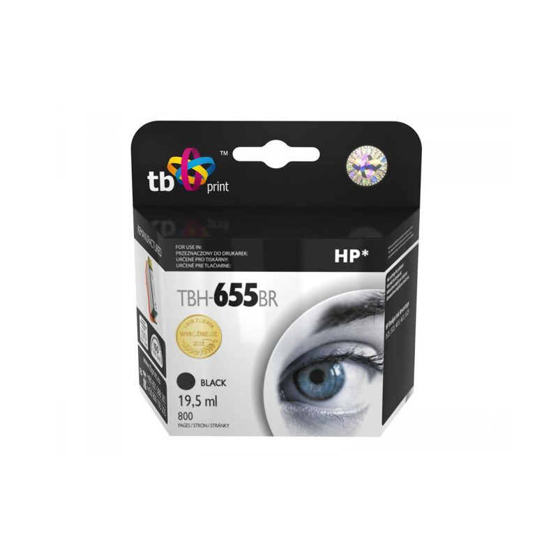 Ink. kazeta TB kompatibilná s HP 655, Black, ref.