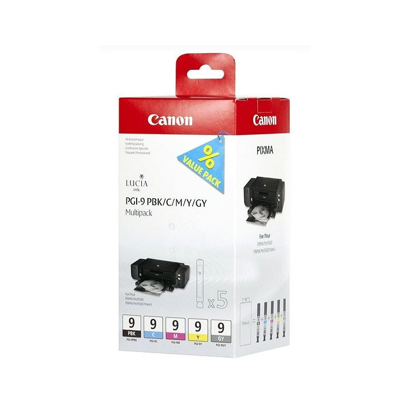 Canon PGI-9 PBK/C/M/Y/GY Multi Pack