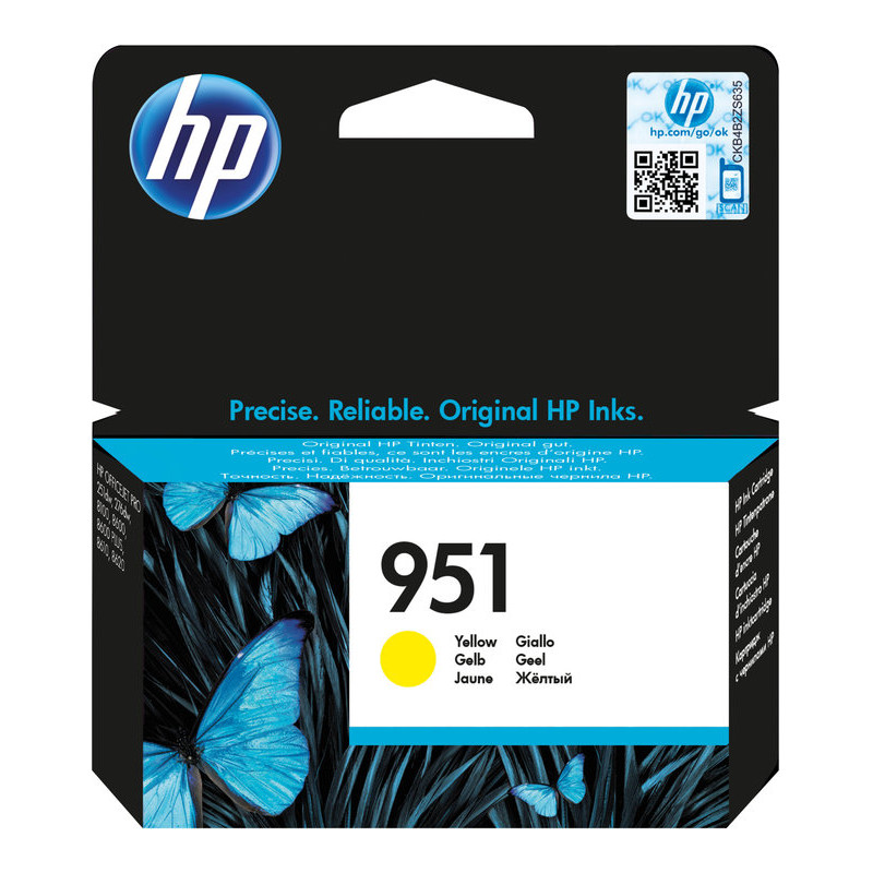HP 951 žltá atramentová kazeta, CN052AE