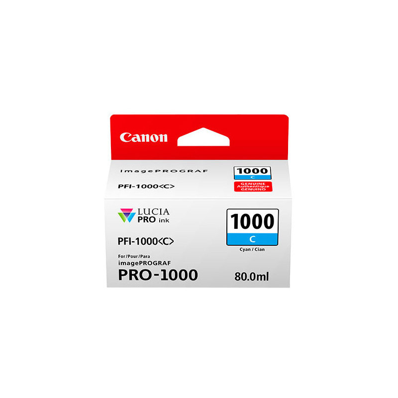 Canon PFI-1000 C, azúrový