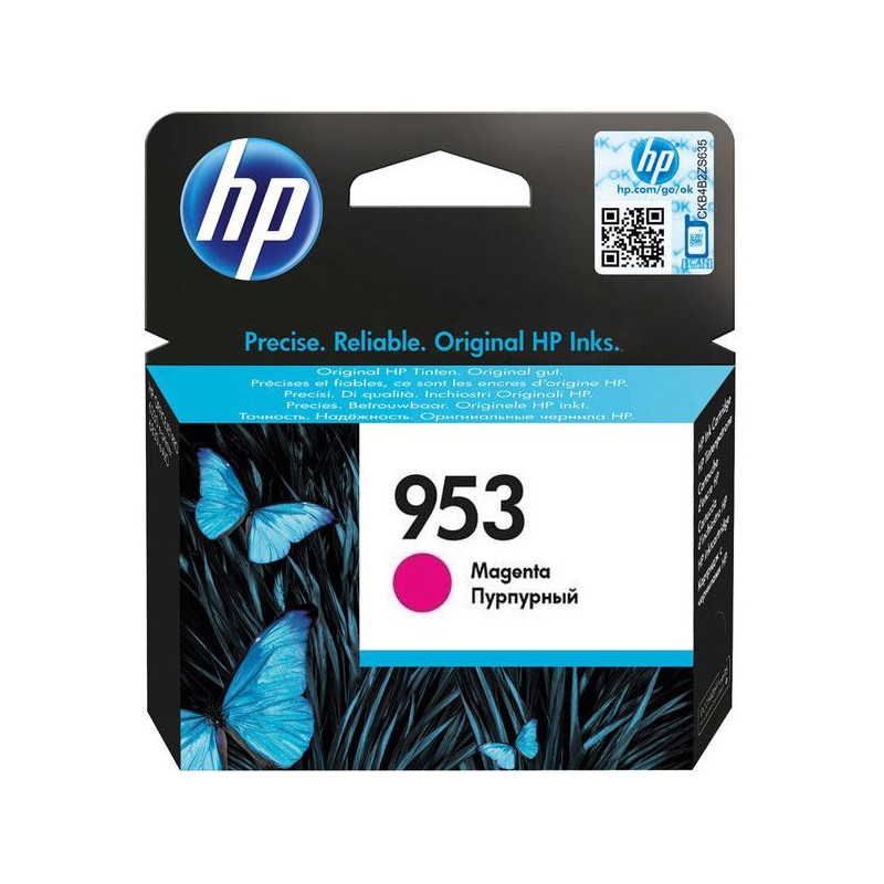 HP 953 purpurová atramentová kazeta, F6U13AE