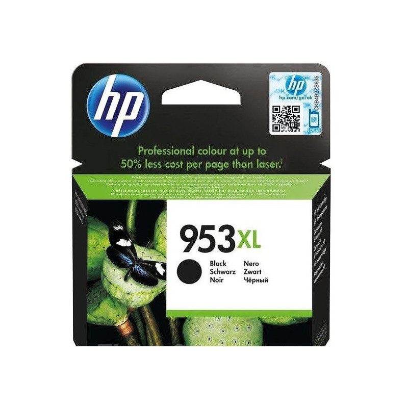 HP 953XL čierna atramentová kazeta, L0S70AE