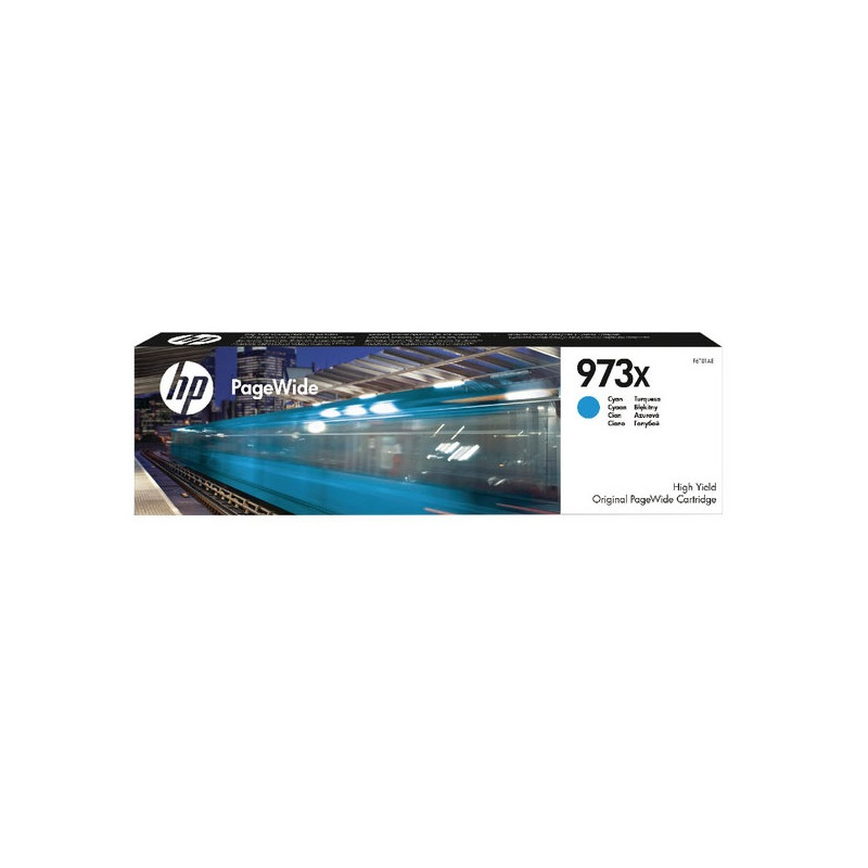 HP 973X azúrová atramentová kazeta, F6T81AE