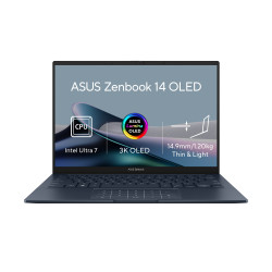 ASUS Zenbook 14 OLED/UX3405CA-OLED381X/U7-255H/14''/WUXGA/T/32GB/1TB SSD/Arc 140T/W11P/Blue/2R