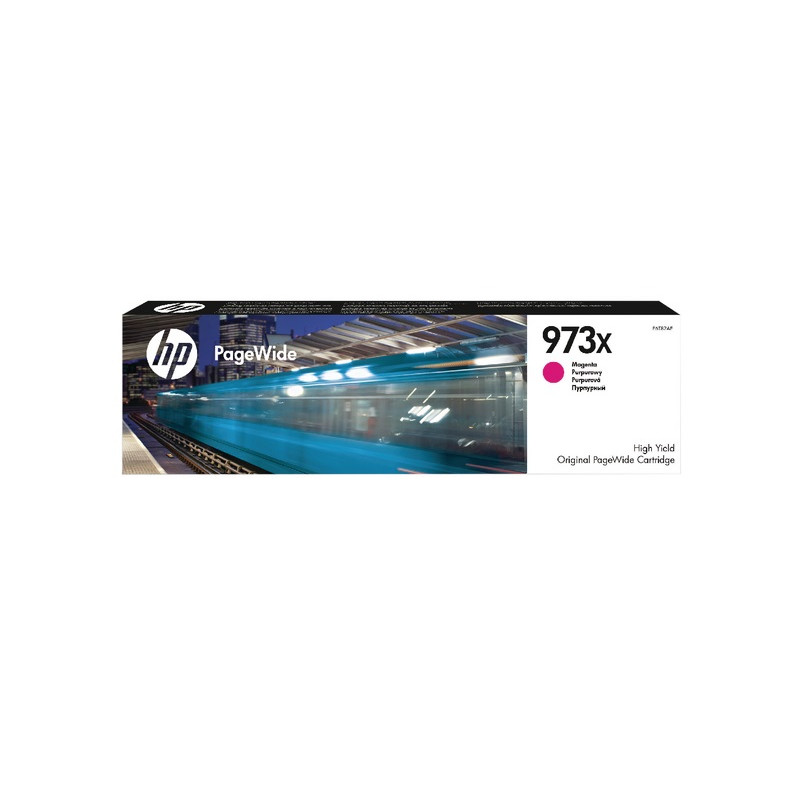 HP 973X purpurová atramentová kazeta, F6T82AE