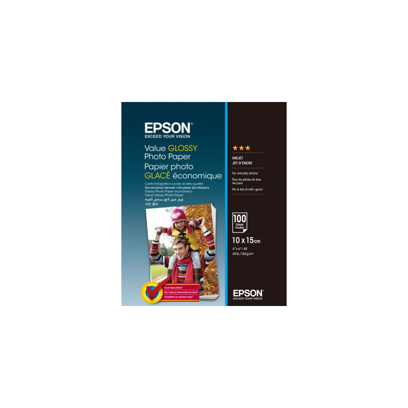 EPSON Value Glossy Photo Paper 10x15cm 100 sheet