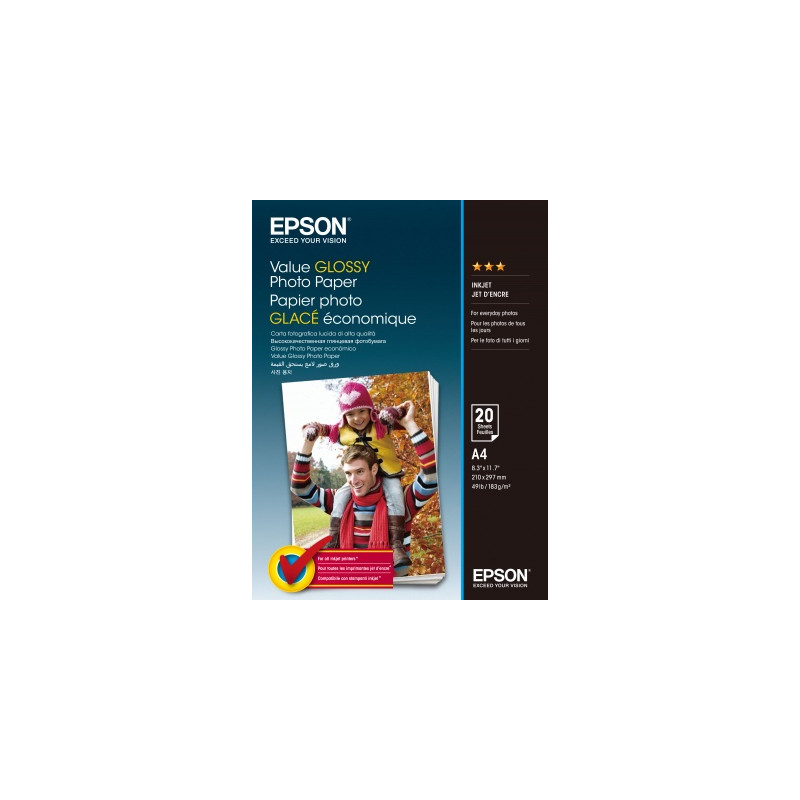 EPSON Value Glossy Photo Paper A4 20 listov