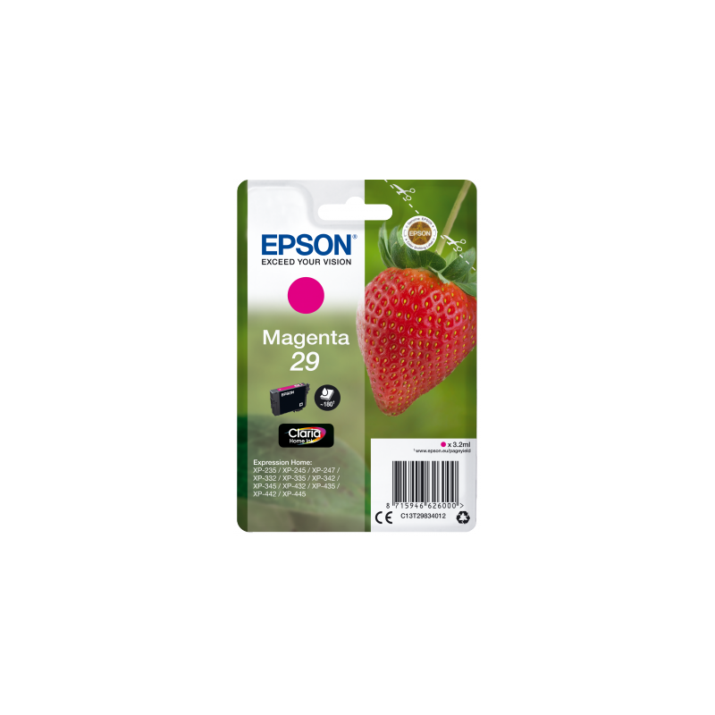 EPSON Singlepack Magenta 29 Claria Home Ink