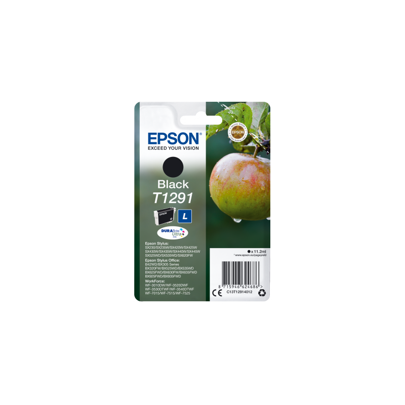 Epson Singlepack Black T1291 DURABrite Ultra Ink