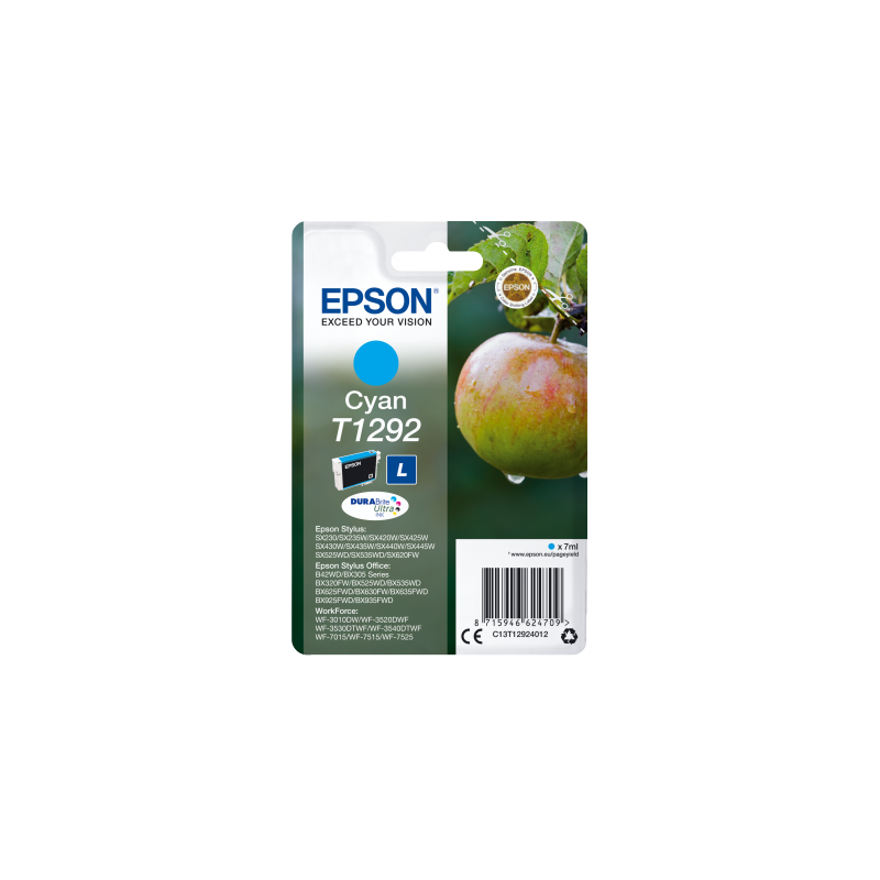 Epson Singlepack Cyan T1292 DURABrite Ultra Ink