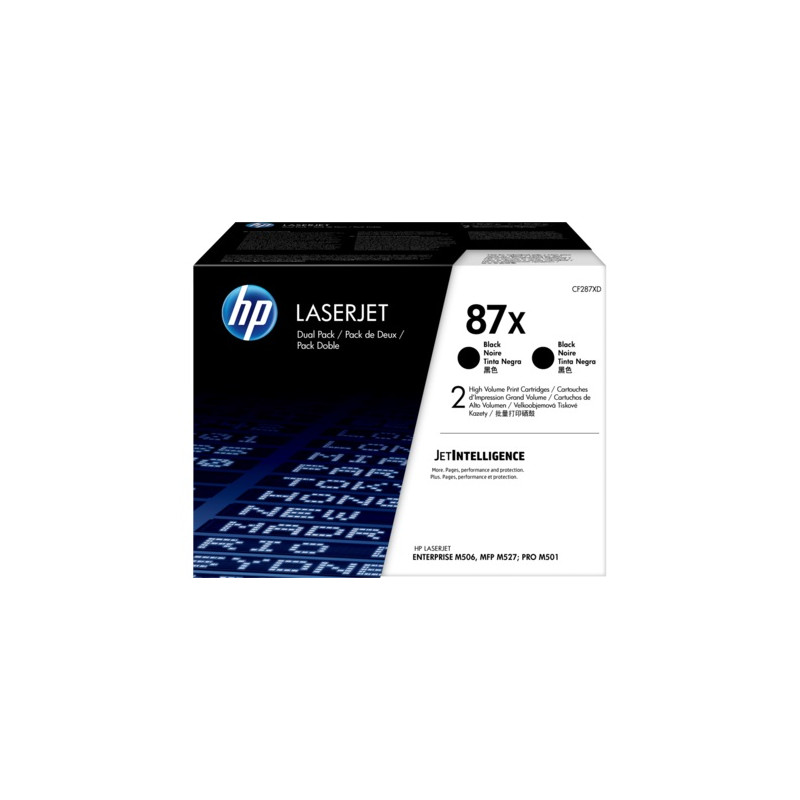 HP 87X čierny toner veľký - 2 pack, CF287XD