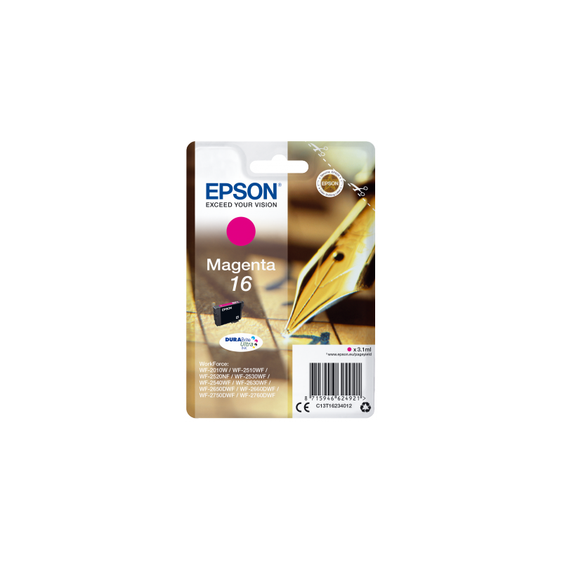 Epson Singlepack Magenta 16 DURABrite Ultra Ink