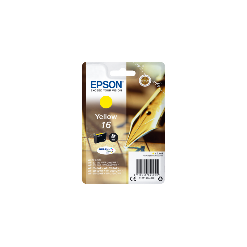 Epson Singlepack Yellow 16 DURABrite Ultra Ink