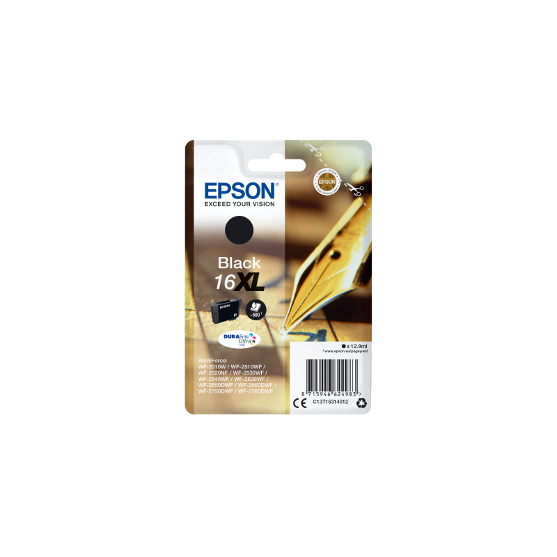 Epson Singlepack Black 16XL DURABrite Ultra Ink