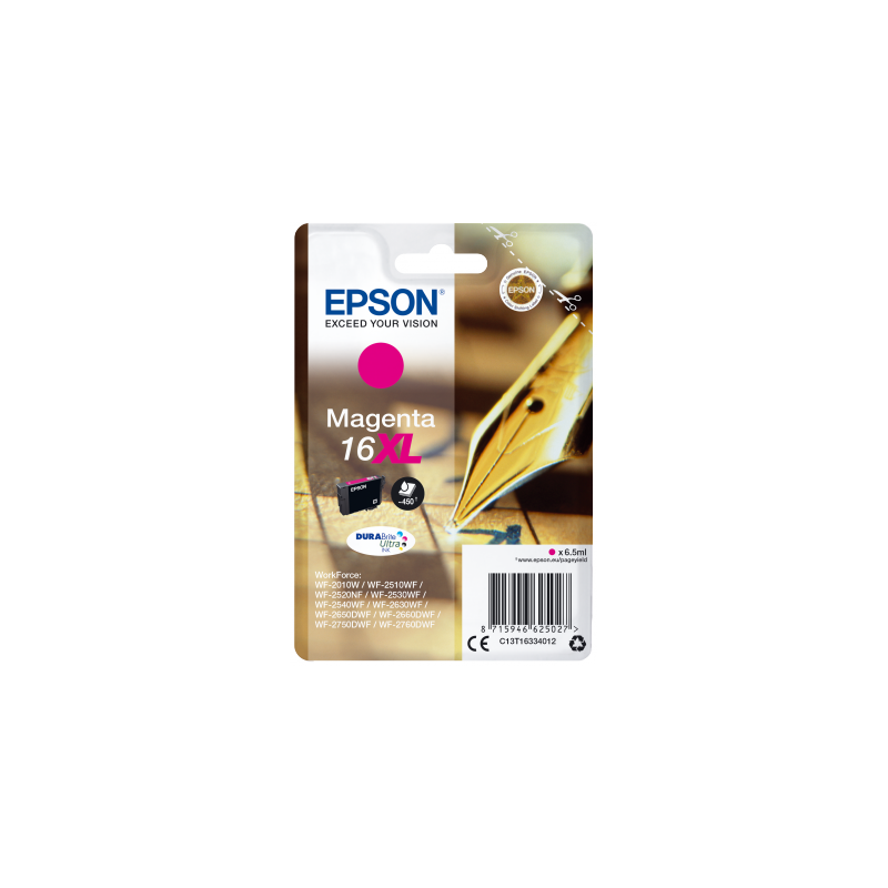 Epson Singlepack Magenta 16XL DURABrite Ultra Ink