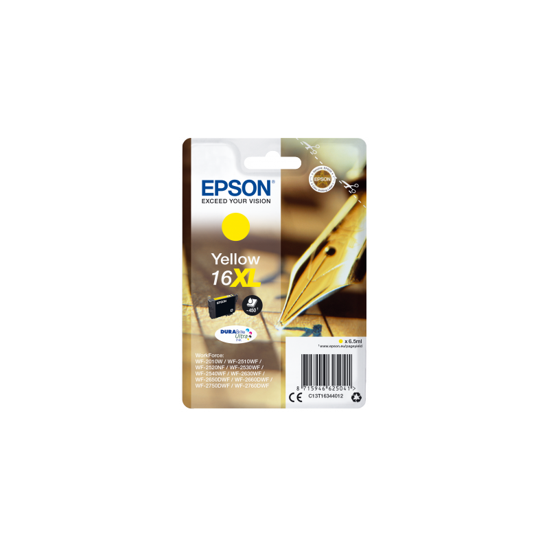 Epson Singlepack Yellow 16XL DURABrite Ultra Ink