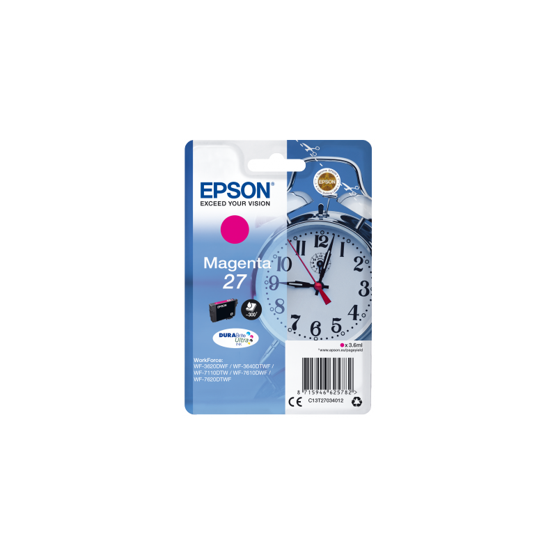 Epson Singlepack Magenta 27 DURABrite Ultra Ink