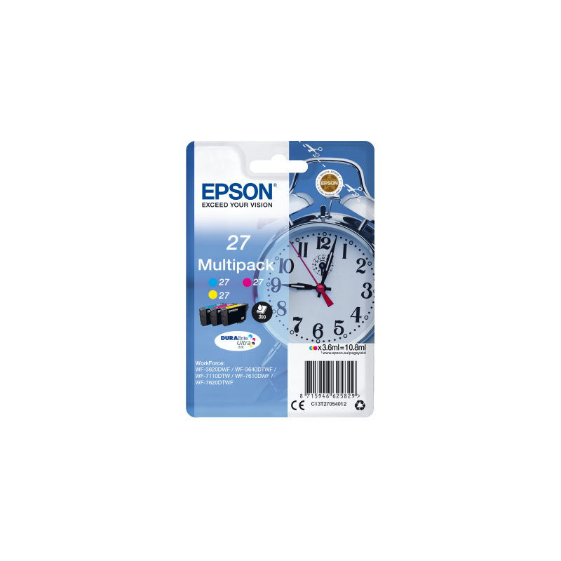 Epson Multipack 3-colour 27 DURABrite Ultra Ink
