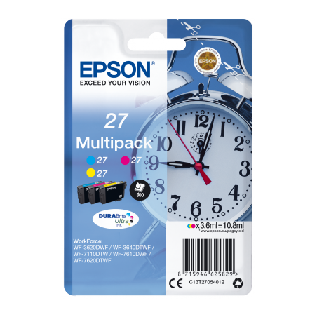 Epson Multipack 3-colour 27 DURABrite Ultra Ink