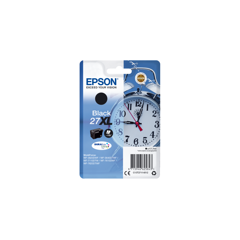 Epson Singlepack Black 27XL DURABrite Ultra Ink