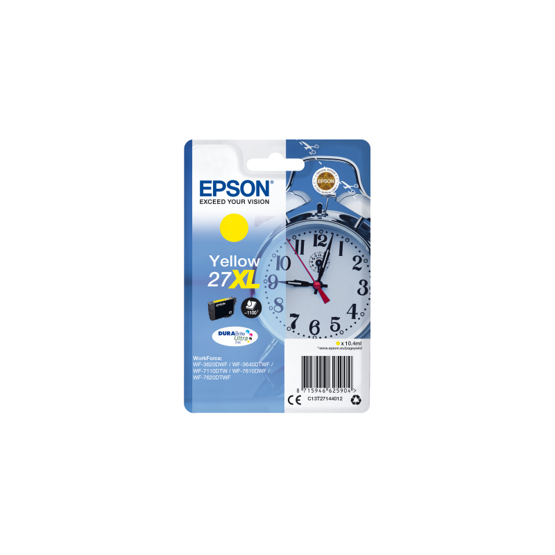Epson Singlepack Yellow 27XL DURABrite Ultra Ink