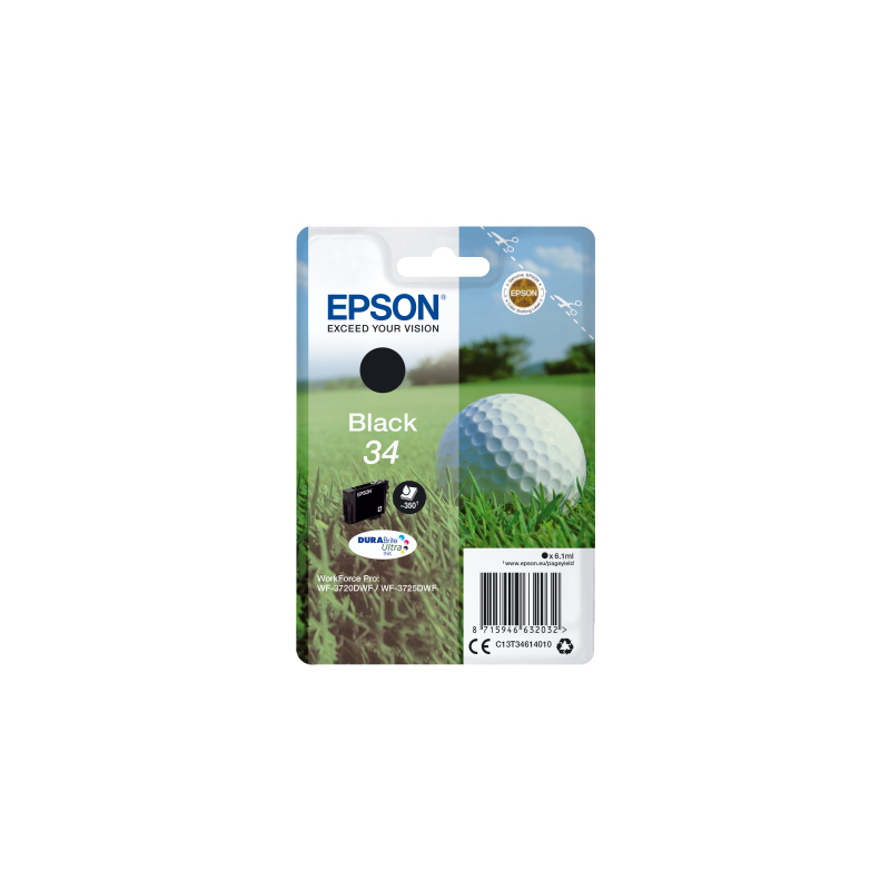 Epson Singlepack Black 34 DURABrite Ultra Ink