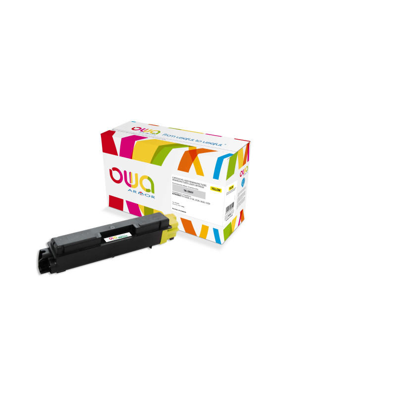OWA Armor toner kompatibilný s Kyocera TK-590Y, 5000st, žltá/yellow + waste box