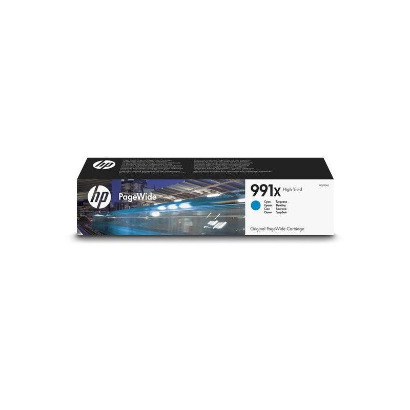 HP 991X High Yield azúrová PageW Cartrige, M0J90AE