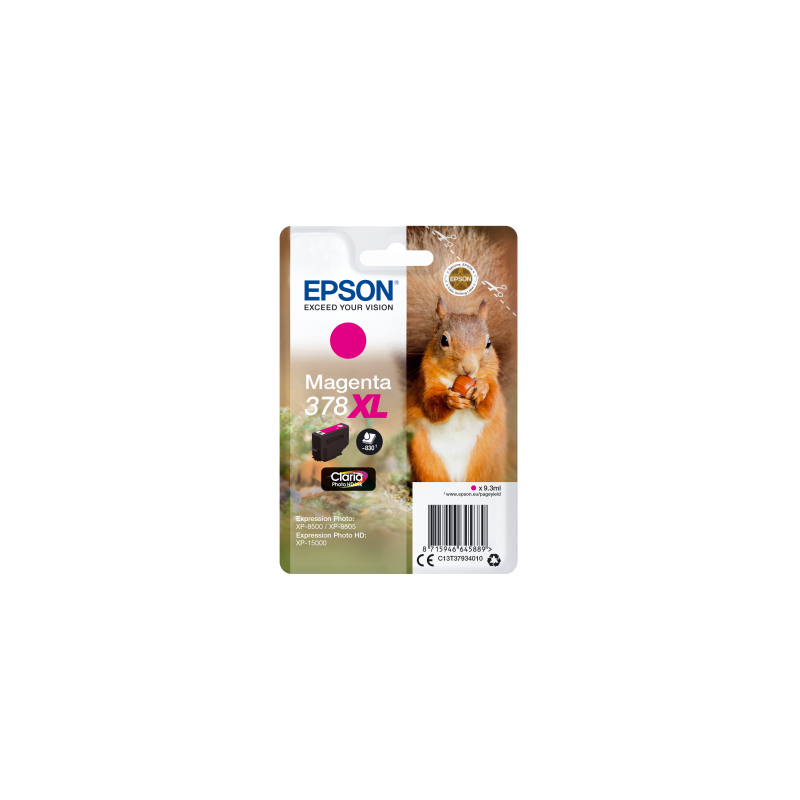 Epson Singlepack Magenta 378 XL Claria Photo HD