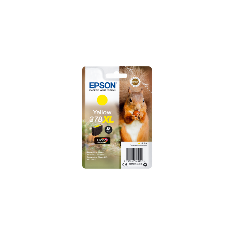 Epson Singlepack Yellow 378 XL Claria Photo HD Ink