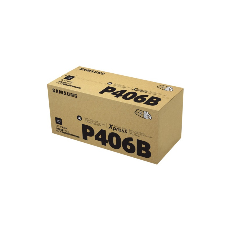 HP/Samsung CLT-P406B/ELS Black Toner Twin Pack