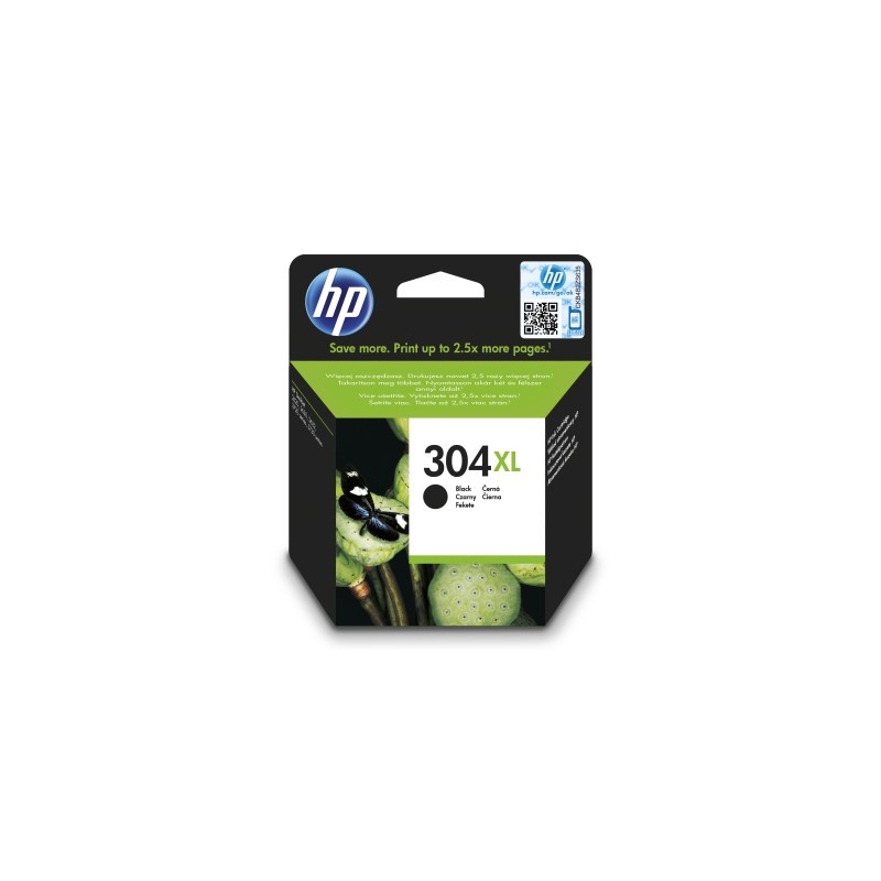 HP 304XL Black Original Ink Cartridge, N9K08AE