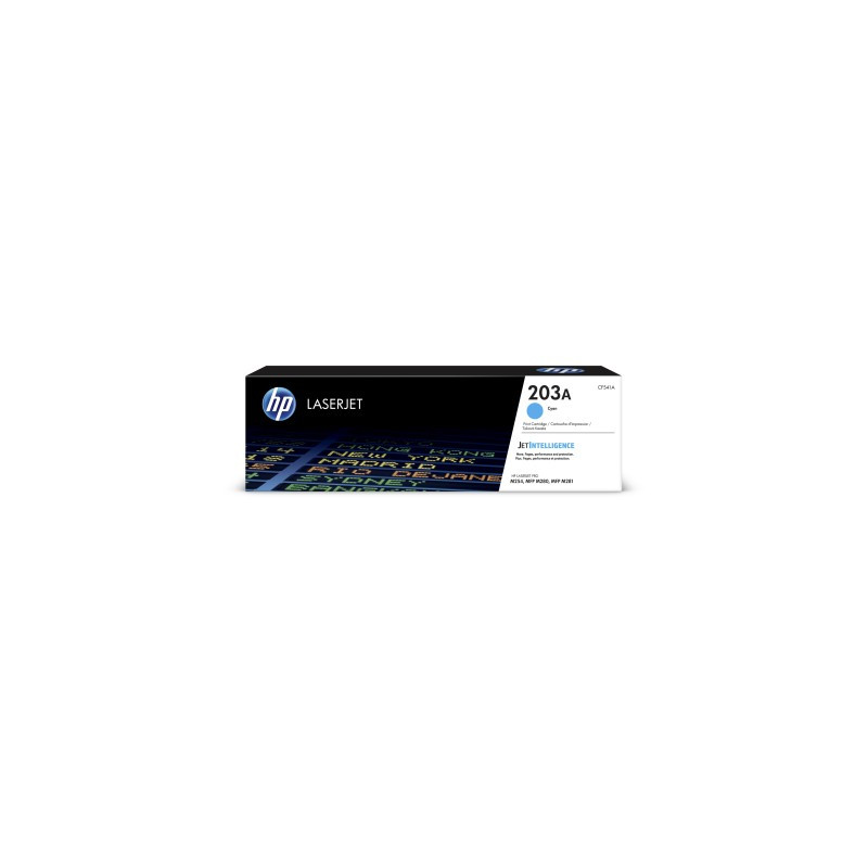HP 203 Cyan Original LJ Toner Cartridge, CF541A
