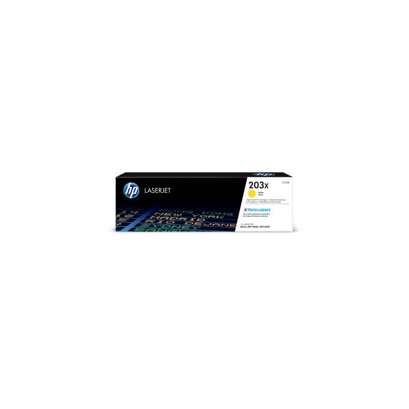 HP 203X High Yield Yellow Orig.LJ Cartridge, CF542X