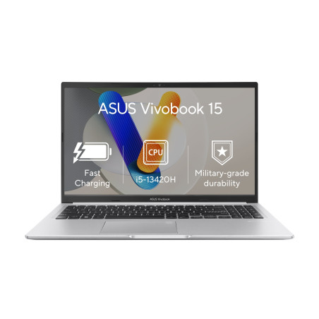 ASUS Vivobook 15/X1502VA/i5-13420H/15,6''/FHD/8GB/512GB SSD/UHD Xe/W11H/Silver/2R