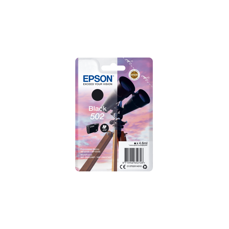 EPSON singlepack,Black 502,Ink,štandard