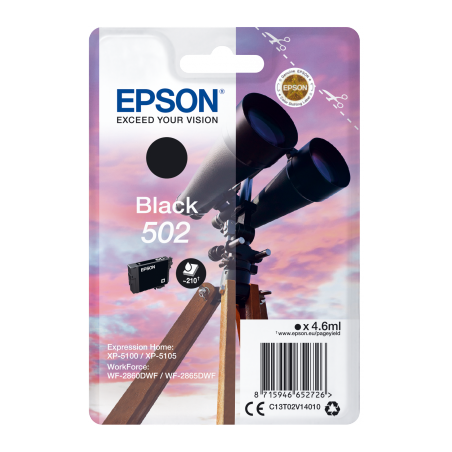 EPSON singlepack,Black 502,Ink,štandard