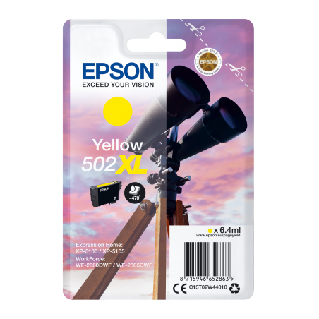 EPSON singlepack,Yellow 502XL,Ink,XL