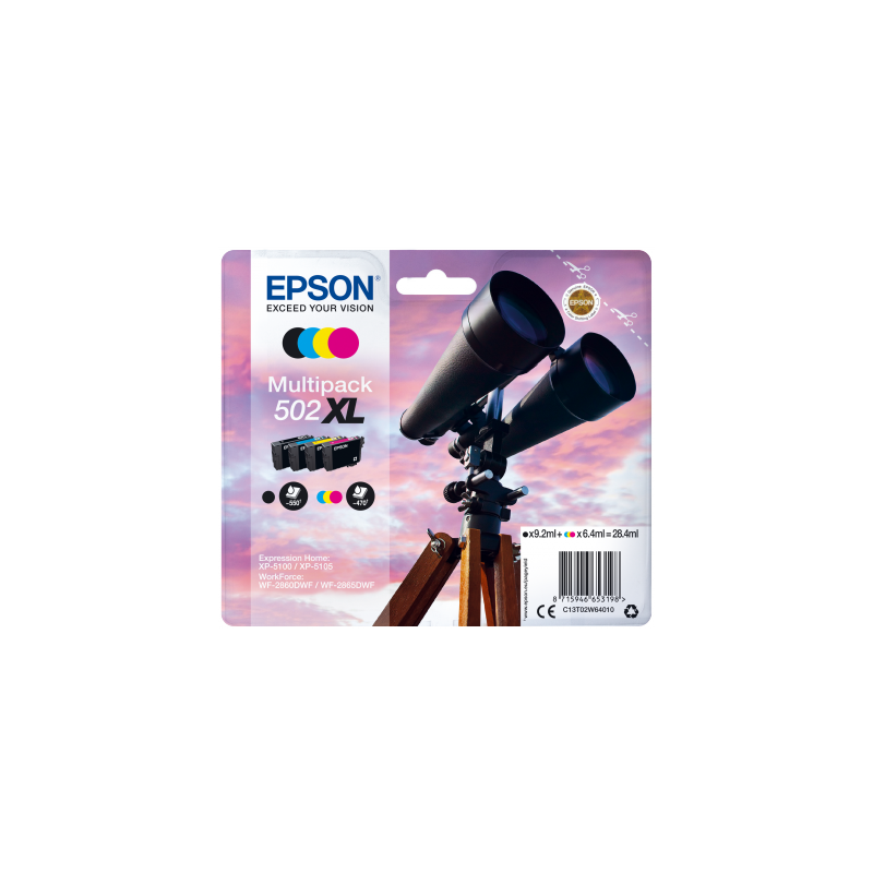 EPSON multipack 4 farby, 502XL, Ink, XL