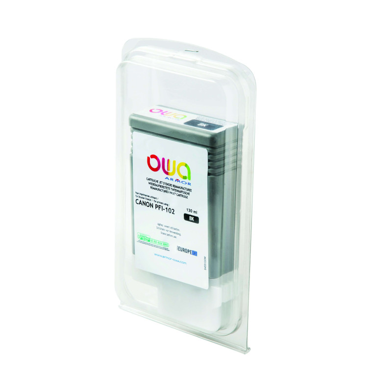 OWA Armor ink-jet kompatibilný s Canon iPF 500/600 čierna, 130ml, kom.s PFI102B