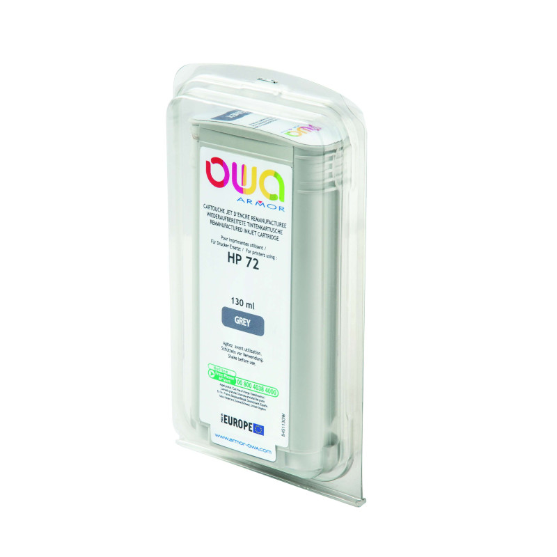 OWA Armor ink-jet kompatibilný s HP DJ T1100 sivá, 130ml, komp. s C9374A