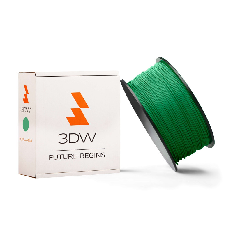 3DW - PLA filament 1,75 mm zelená, 0,5 kg, tlač 190-210 ° C