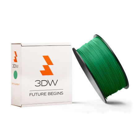 3DW - PLA filament 1,75 mm zelená, 0,5 kg, tlač 190-210 ° C